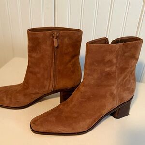 Vince Women's Suede Ankle Boots.  Dust bag included.  Excellent condition!